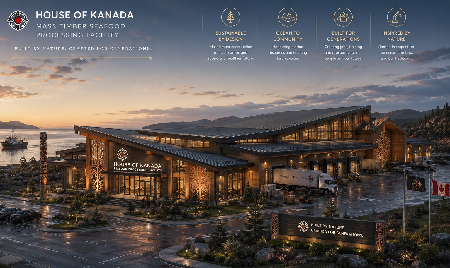 Mass Timber Seafood Processing Facility